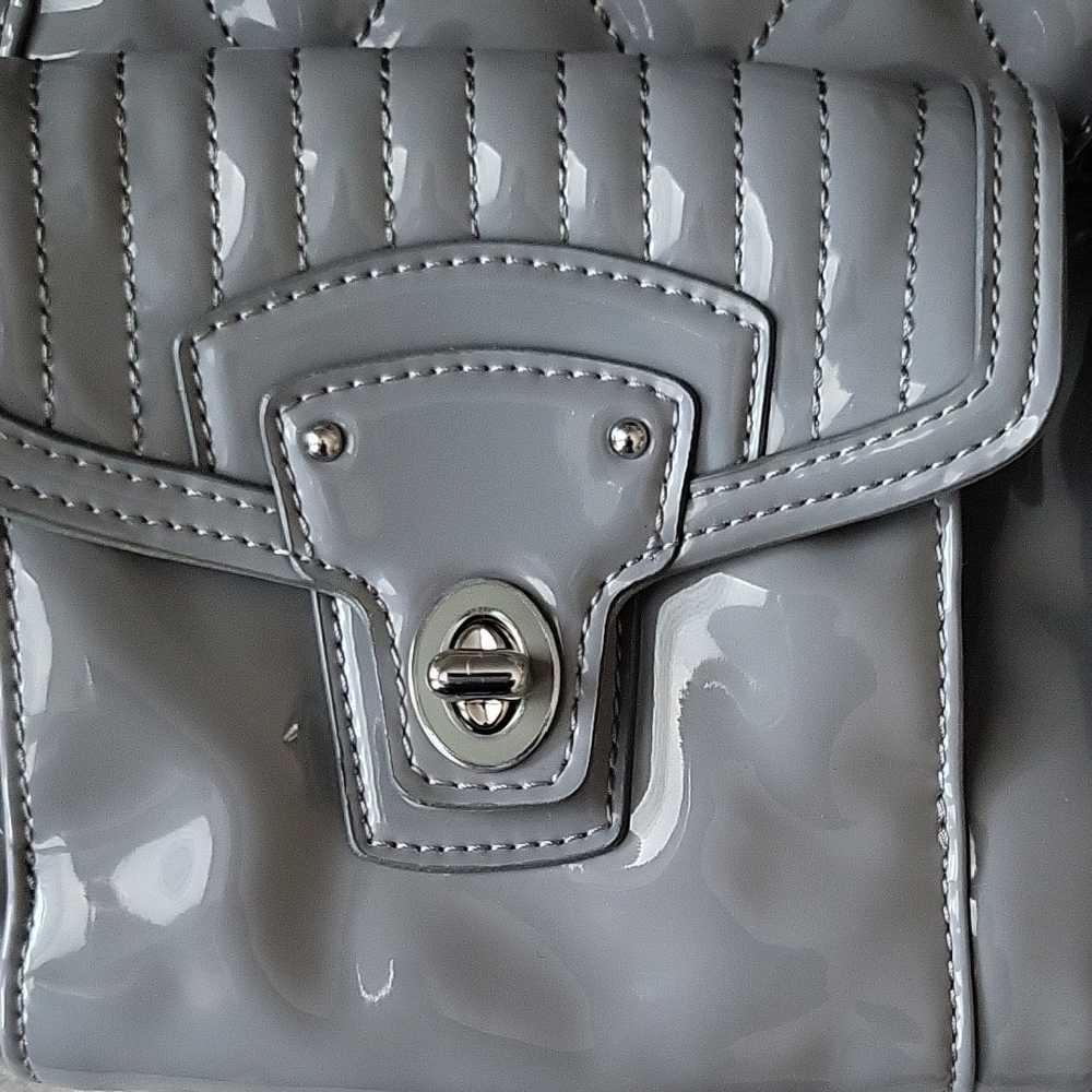 Coach Silver Quilted Crossbody Bag - Picture 4 of 4